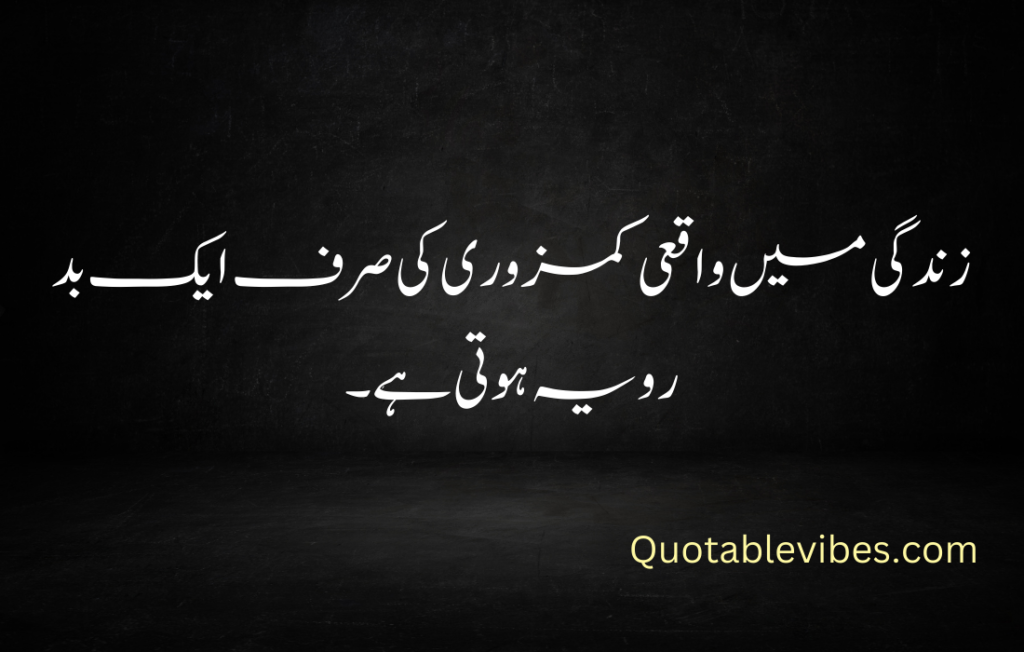 Best Attitude Quotes in Urdu 2024