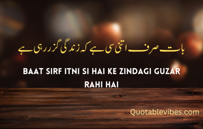 One Line Urdu Poetry Quotes