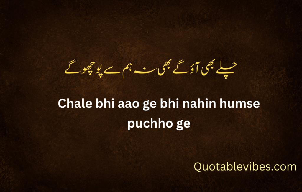 One Line Urdu Poetry Quotes